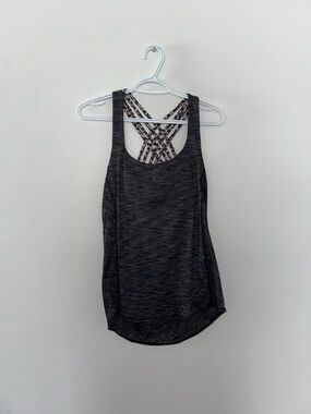 lululemon athletica Charcoal Gray Strappy-Back Tank
